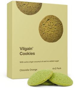 Vilgain Cookies BIO chlorella a pomeranč 135 g (4 x 2 sušienky)