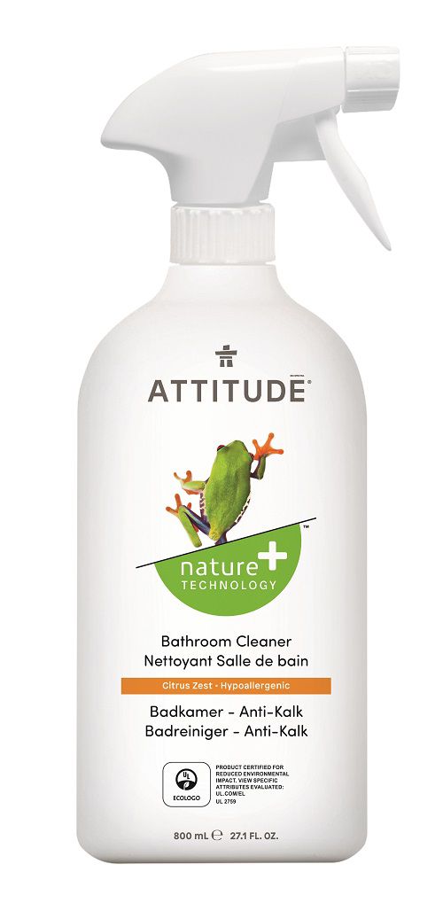 Attitude - čistič kúpeľní s vôňou citrónovej kôry, 800 ml