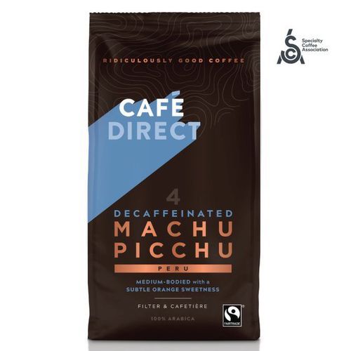 Cafédirect - Machu Picchu SCA 82 mletá káva bez kofeínu, 227 g