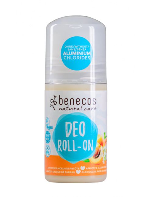 Benecos Deo-Roll-On marhuľa a bazový kvet BIO, VEG, 50 ml