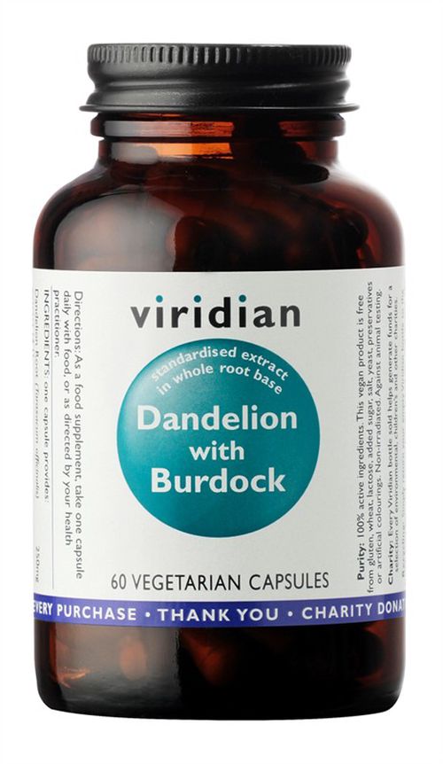 Viridian Dandelion with Burdock 60 kapslí (Pampeliška s lopuchem)