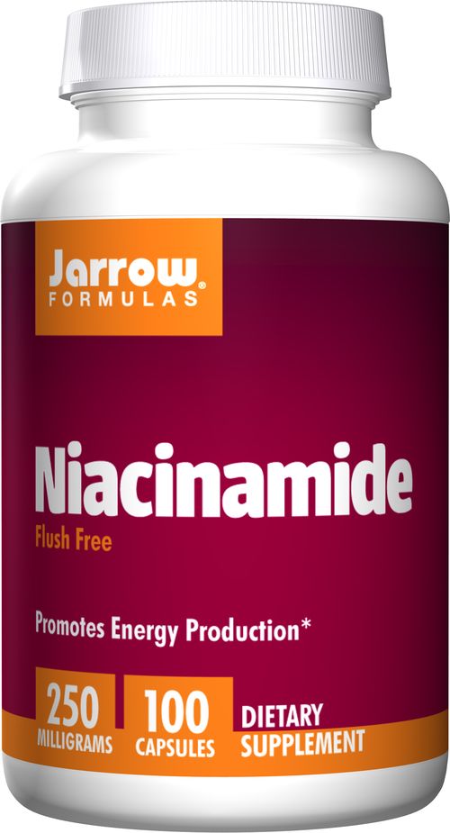 Jarrow Formulas Niacinamide Vitamín B3, Nikotinamid, 250 mg, 100 kapslí