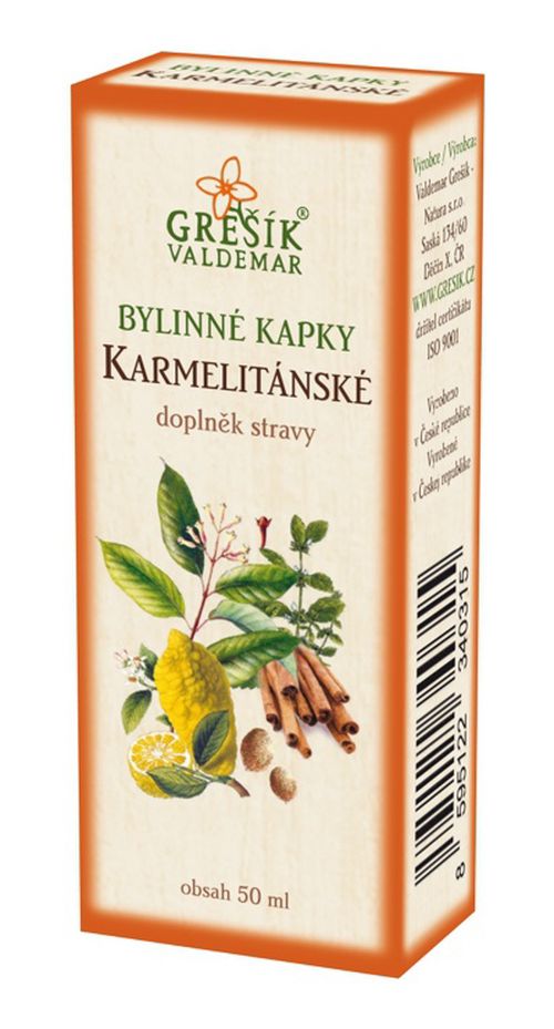 Grešík Karmelitánské bylinné kapky 50 ml