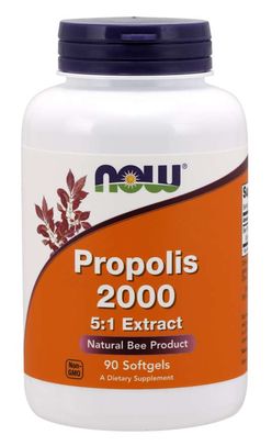 NOW® Foods NOW Propolis 2000 5:1 Extrakt, 90 softgelových kapslí
