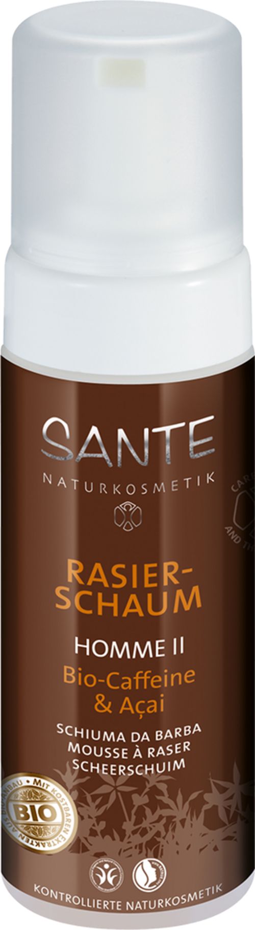 SANTE HOMME II Pěna na holení Bio Kofein & Acai 150ml