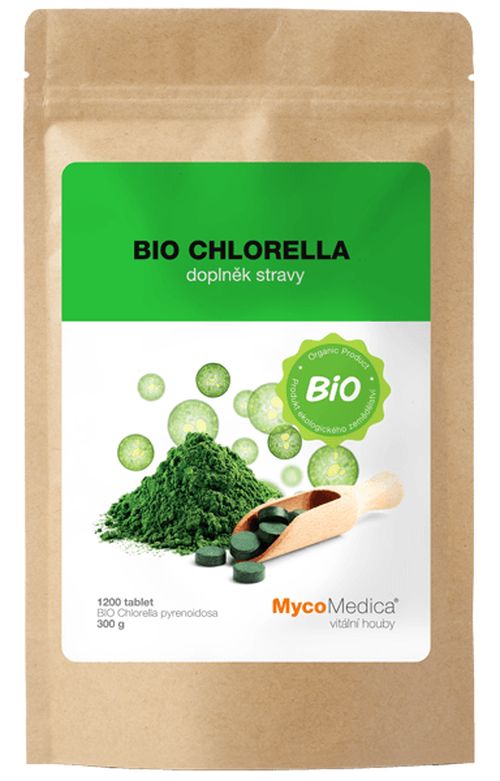 MycoMedica BIO Chlorella, 250 mg, 1200 tablet *CZ-BIO-003 Certifikát