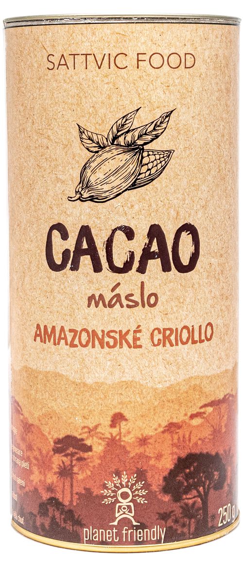Planet Friendly Cacao Criollo máslo - peruánské kakao, 250 g