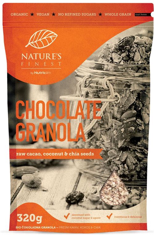 Nutrisslim Chocolate Granola BIO, 320 g