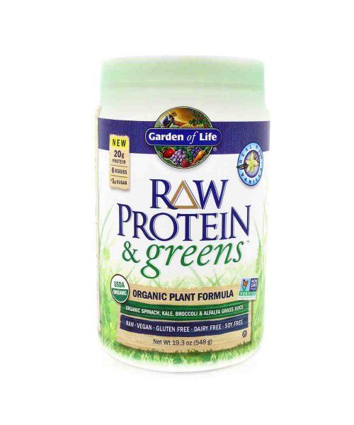 Garden of Life - RAW Protein & Greens Organic - vanilka, 548 g