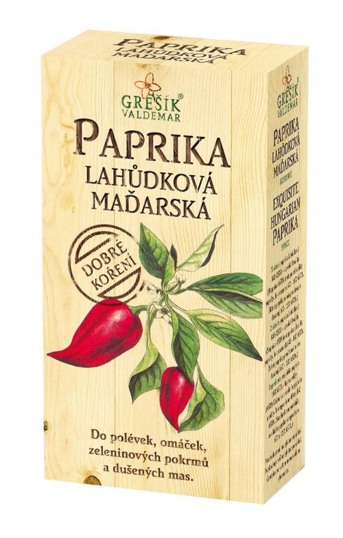 GREŠÍK VALDEMAR Dobré korenie - paprika lahôdková maďarská mletá, 100 g