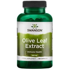 Swanson Olive Leaf Extract 500mg (Extrakt z olivového oleje), 120 softgel kapslí