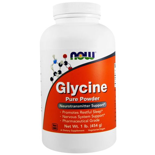 NOW® Foods NOW Glycin, čistý prášek, 454 g
