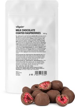 Vilgain Lyofilizované maliny v mliečnej čokoláde 100 g