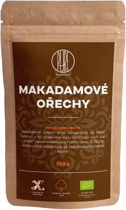 BrainMax Pure Makadamové ořechy, 250 g *CZ-BIO-001 certifikát