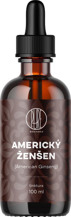 BrainMax Pure Americký ženšen (American Ginseng) tinktúra, 100 ml