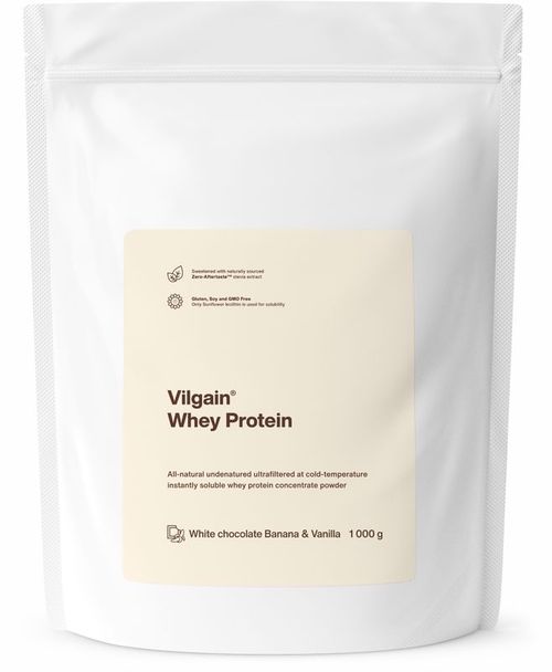 Vilgain Whey Protein biela čokoláda, banán a vanilka