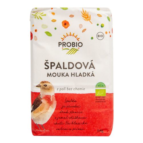 PROBIO - Mouka špaldová hladká BIO, 1kg expirace 26.11.2020 *cz-bio-001 certifikát