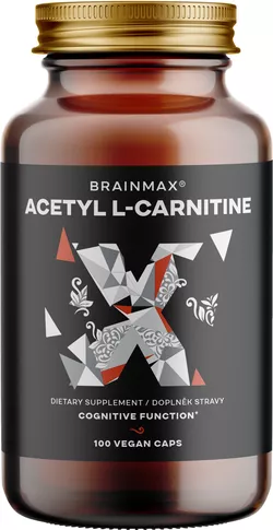 BrainMax Acetyl L-Carnitine, 500 mg, 100 rastlinných kapsúl