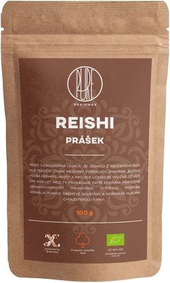 BrainMax Pure Reishi prášok, BIO 100g *CZ-BIO-001 certifikát