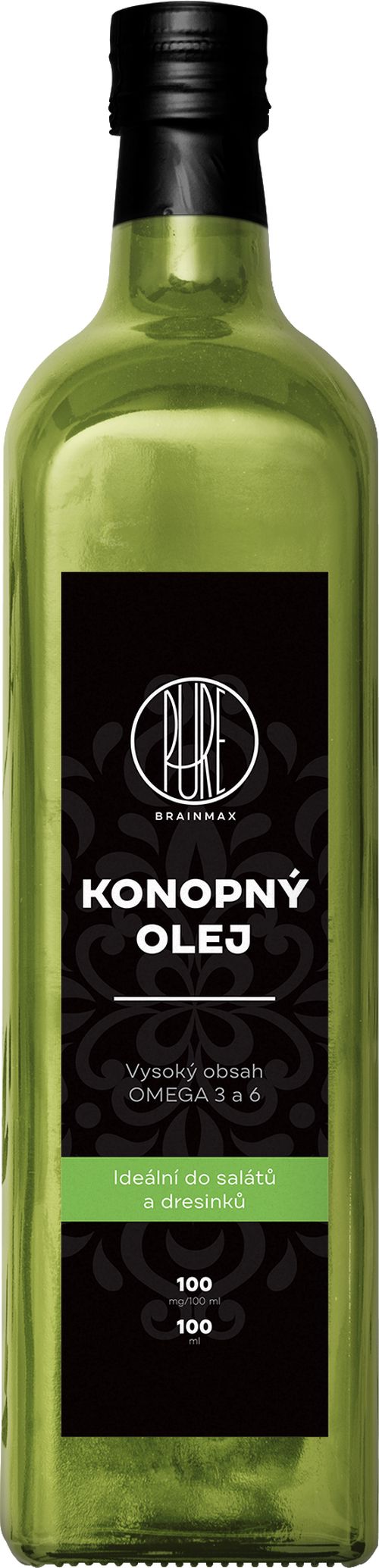 BrainMax Pure CéBéDé konopný olej, 100 ml