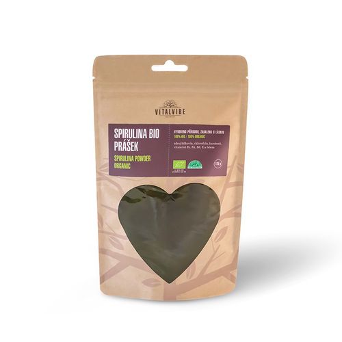 Vitalvibe Spirulina Prášek BIO, 125 g *CZ-BIO-002 certifiíkát