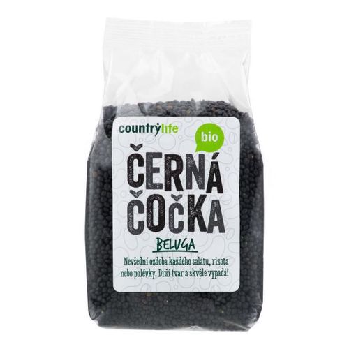 CountryLife - Čočka černá beluga BIO, 500g