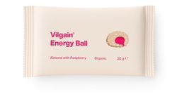 Vilgain Energy Ball BIO mandle s malinovým džemom 30 g