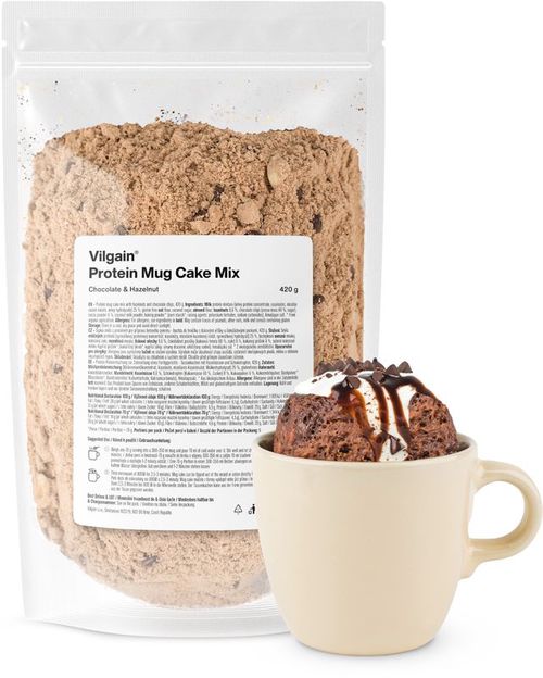 Vilgain Protein Mug Cake Mix čokoláda a lieskové oriešky 420 g
