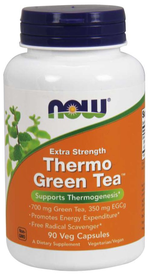 NOW® Foods NOW Thermo Green Tea, extra silný, 90 kapslí