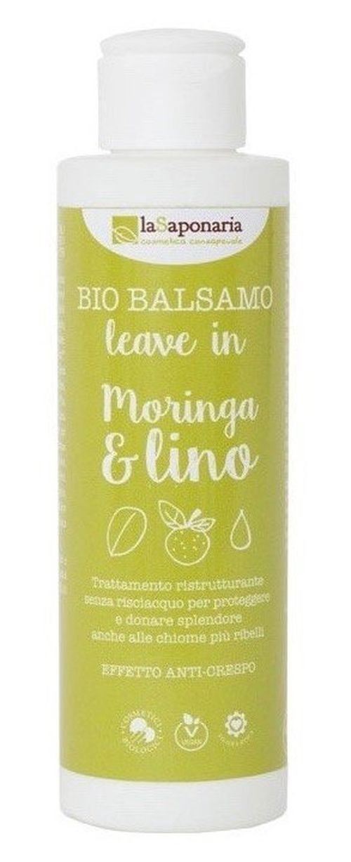 laSaponaria Bezoplachový kondicionér s moringou a lněným olejem BIO (150 ml)