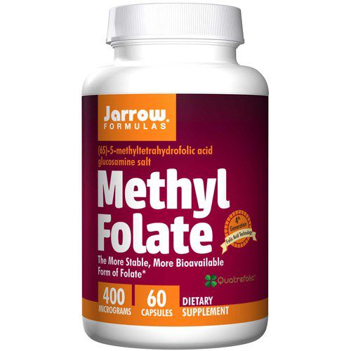 Jarrow Formulas Jarrow Methyl Folate (Aktivní forma kyseliny listové), 400mcg, 60 kapslí