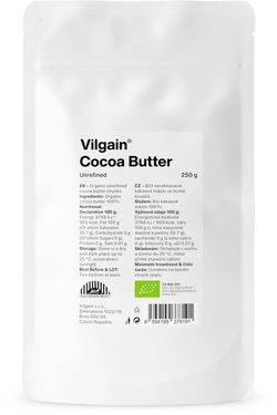 Vilgain Kakaové maslo BIO 250 g