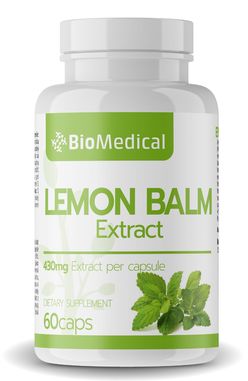 Lemon Balm Extract – Extrakt z Medovky lekárskej 60 caps