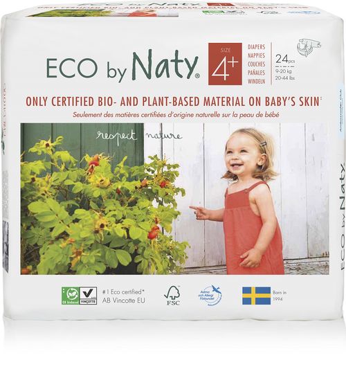 ECO by Naty Naty - Plenky Maxi+ 9-20 kg Balenie: 24 ks