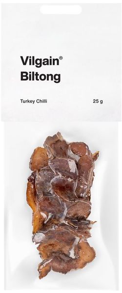 Vilgain Sušené morčacie mäso biltong chilli 25 g