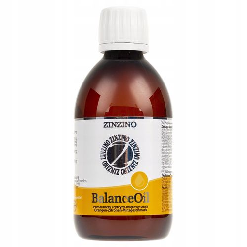Zinzino BalanceOil 1300 mg EPA / 700 mg DHA, 300ml, Pomeranč, citron, máta