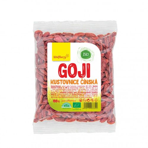 Wolfberry Goji kustovnice čínská BIO, 100 g *CZ-BIO-002 Certifikát