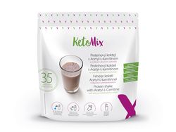 KetoMix Proteínový kokteil s Acetyl-L-karnitínom s príchuťou vanilka-malina (35 porcií)