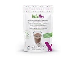 KetoMix Proteínový kokteil s Acetyl-L-karnitínom s príchuťou čokoláda-banán (15 porcií)