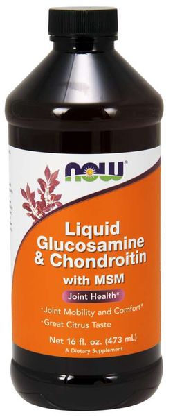 NOW® Foods NOW Glucosamine & Chondroitin with MSM Liquid, 473 ml