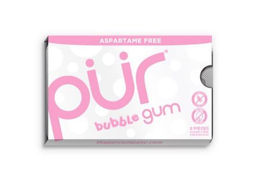 PÜR přírodní žvýkačky bez Aspartamu, Bubblegum, 9ks