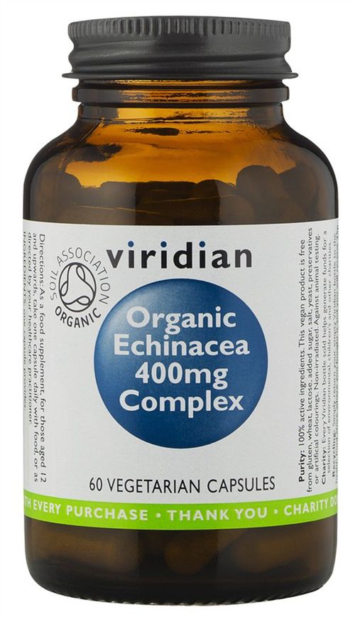 Viridian Echinacea 400mg Complex 60 kapslí Organic
