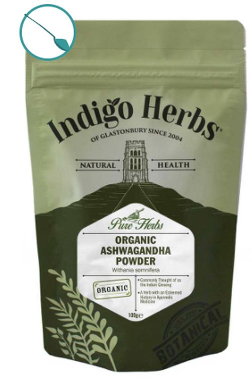 Indigo Herbs Organic Organic Ashwagandha Powder, ashwagandha prášok, 100 g