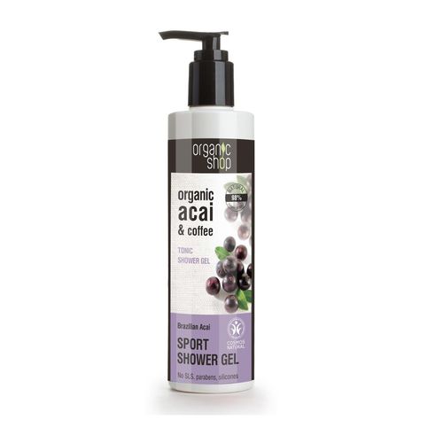 Natura Siberica Organic Sportovní sprchový gel Brazilské Acai a Káva 280 ml