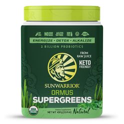 Sunwarrior Ormus Super Greens Bio - Natural, 454g