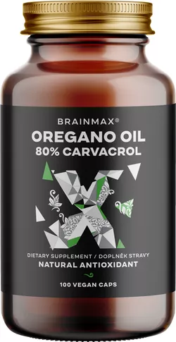 BrainMax Oregano Oil 80% Carvacrol, 100 rastlinných kapsúl