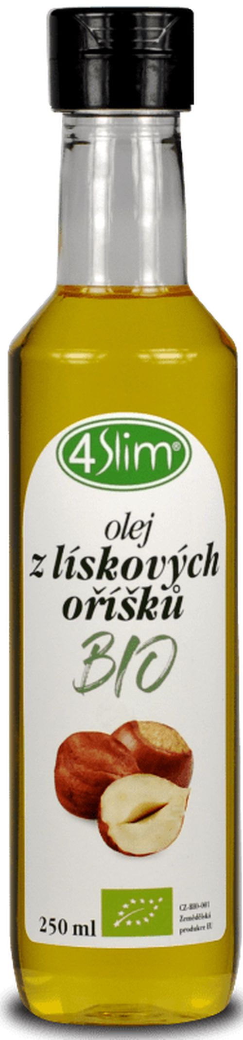 4Slim - Olej z lieskových orechov BIO, 250 ml *CZ-BIO-001