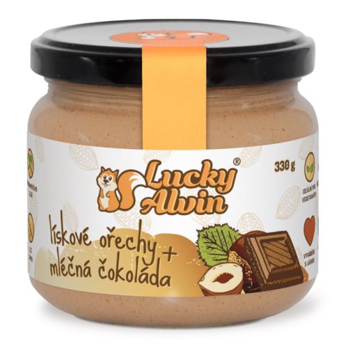 LuckyAlvin - Lískové ořechy + mléčná čokoláda 330g