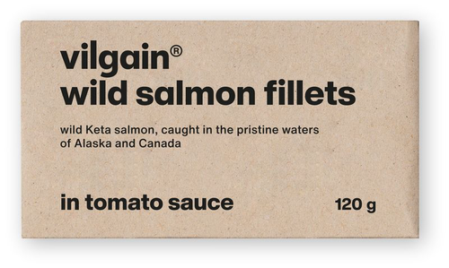 Vilgain Filety z divokého lososa – v paradajkovej omáčke 120 g