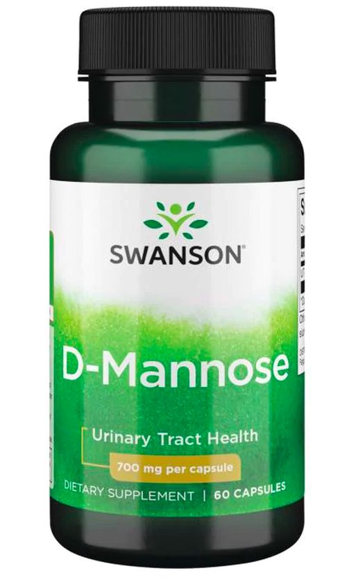 Swanson D-Mannose (D-manóza), 700 mg, 60 kapslí